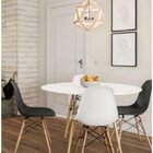 Mesa Redonda 110cm Eames Dsw Empório  Branco