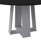 Mesa Redonda 4 Lugares Com Vidro 3mm De 100cm  Sem Cadeiras L