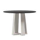 Mesa Redonda 4 Lugares Com Vidro 3mm De 100cm  Sem Cadeiras L