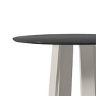 Mesa Redonda 4 Lugares Com Vidro 3mm De 100cm  Sem Cadeiras L