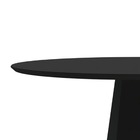 Mesa Redonda 4 Lugares Com Vidro De 100cm  Sem Cadeiras Chell