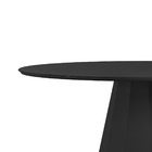 Mesa Redonda 4 Lugares Com Vidro De 135cm  Sem Cadeiras Chell