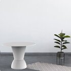 Mesa Redonda 60cmx60cm Nick  Branco