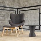 Mesa Redonda 60cmx60cm Nick  Cinza Mushroom