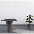 Mesa Redonda 60cmx60cm Nick  Cinza Mushroom