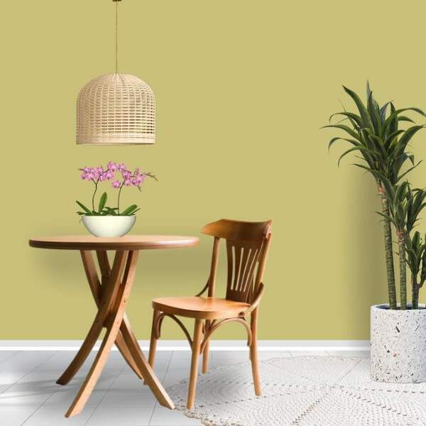 Mesa Redonda 70 Cm Ayla Castanho Mogno Em Madeira