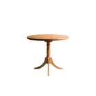 Mesa Redonda 70 Cm Margot Castanho Mogno Em Madeira