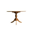 Mesa Redonda 90 Cm Celine Castanho Mogno Em Madeira