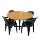 Mesa Redonda Area Gourmet Madeira Maciça 1 20m E 4 Cadeiras