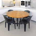 Mesa Redonda Area Gourmet Madeira Maciça 1 20m E 4 Cadeiras