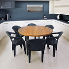 Mesa Redonda Area Gourmet Madeira Maciça 1 50m E 6 Cadeiras