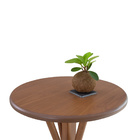 Mesa Redonda Bistrô Alto Bar França 60 X 60 X 105 Cm Madeira