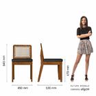 Mesa Redonda C/4 Cadeiras Sextavada Cali Freijó/off/corino Pr