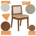 Mesa Redonda C/vidro 4 Cadeiras Sextavada Cali Fre/off/cor. B