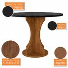 Mesa Redonda C/vidro 4 Cadeiras Sextavada Cali Fre/pto/cor. B