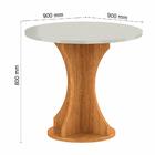 Mesa Redonda Com 4 Cadeiras Pérsia 0,9 Cin/off/capu - Móveis