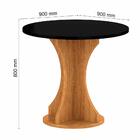 Mesa Redonda Com 4 Cadeiras Pérsia 0,9 Cin/pre/bege - Móveis