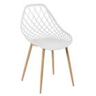 Mesa Redonda Com Tampo De Vidro 100 Cm + 4 Cadeiras Clarice C