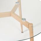 Mesa Redonda Com Tampo De Vidro 80 Cm + 3 Cadeiras Clarice Ne