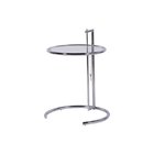 Mesa Redonda Com Tampo De Vidro E Base Cromada 79cm