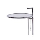 Mesa Redonda Com Tampo De Vidro E Base Cromada 79cm