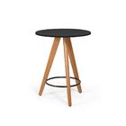 Mesa Redonda Decorativa Para Salas Aline 70cm - Preto