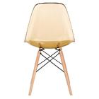 Mesa Redonda Eames 70 Cm Branco + 4 Cadeiras Eiffel Dsw Ambar