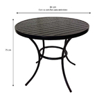 Mesa Redonda Em Alumínio  - Ma84.p