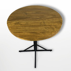 Mesa Redonda Estilo Industrial Madeira Pinus 70 Cm - Espanha