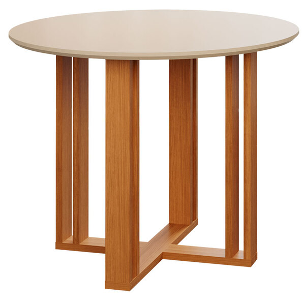 Mesa Redonda Flora - Cimol - Nature / Off White