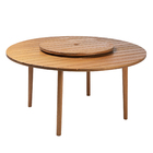 Mesa Redonda Giratória Madeira Eucalipto Yumi 80x150cm Naterial