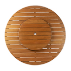 Mesa Redonda Giratória Madeira Eucalipto Yumi 80x150cm Naterial