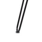 Mesa Redonda Hairpin - 107 Cm - Tampo De Madeira Clara