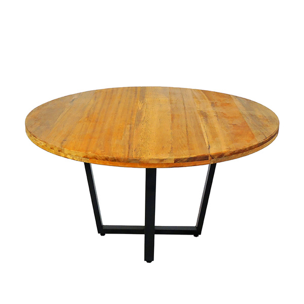 Mesa Redonda Industrial Area Gourmet Madeira Maciça 1 20m