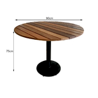 Mesa Redonda Industrial Resistente A Chuva 90x90