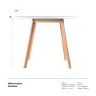 Mesa Redonda Leda - 100 Cm - Branco