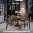 Mesa Redonda Lípsia Cor Imbuia E Cinza 116cm - 68086 Sun House