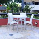 Mesa Redonda Manila Branca