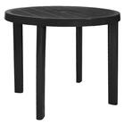 Mesa Redonda Plástica 90cm Guinea Preta