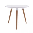 Mesa Redonda Retrô 4 Lugares Pés Madeira Maciça Valentinna Ar