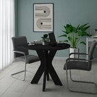 Mesa Redonda Retro Sun Preto