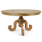 Mesa Redonda Sala De Jantar 6 Lugares Mariah 140cm Pé Tornead