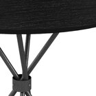 Mesa Redonda Tampo 70cm Base Kelly Tubo 7/8" Ardósia Indiana