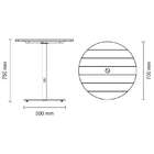 Mesa Redonda Urban Highline Madeira Garapeira E Coluna Centra