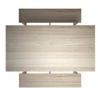 Mesa Refeitório 6 Lugares com 2 Bancos Metal Wood Design Fres