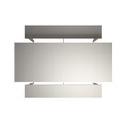 Mesa Refeitório 8 Lugares com 2 Bancos Metal Wood Design Cris