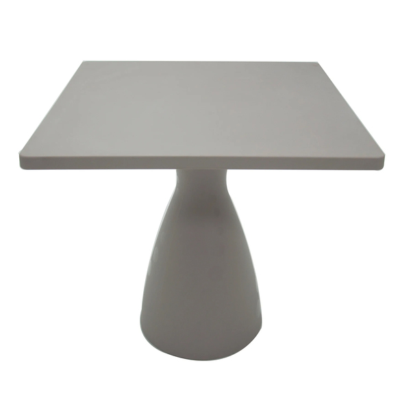 Mesa Resina Quadrada Flut 50,0x50,0 Concreto