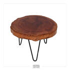 Mesa Resinada De Centro/ Cabeceira Tallinn - Madeira Maciça E