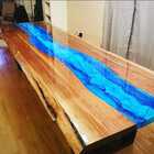 Mesa Resinada Modelo Azul Explendido (p/ 6 Lugares)