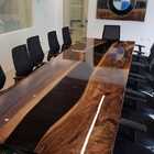 Mesa Resinada Modelo Black Golden